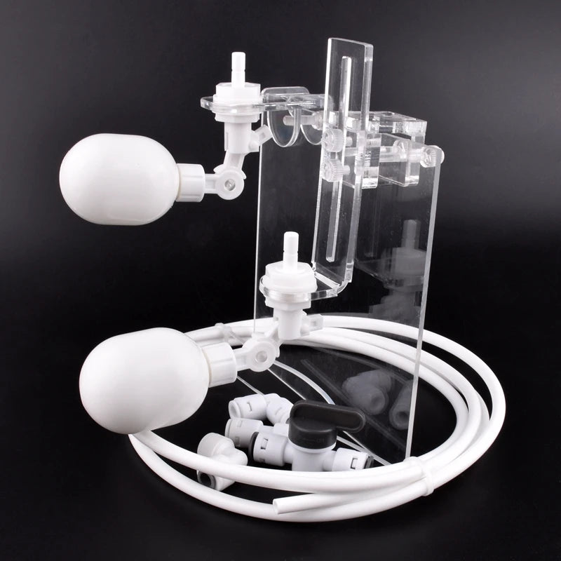 1/4" 6.35mm Water Dispenser Ball Float Valve Aquarium Tank Automatic Water Refill Ball Cock Adapter Adjustable Height Floatvalve