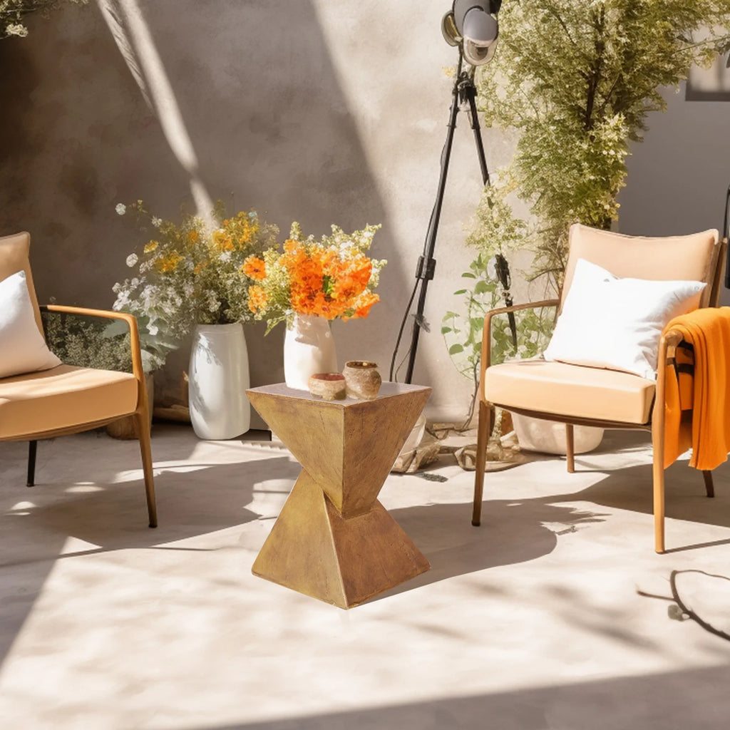 Modern Concrete Side Table for Living Room Bedroom Accent Table End Table Desk Garden Stool Home Furniture
