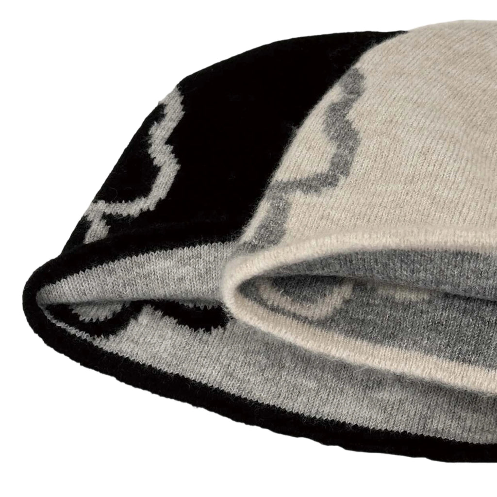 Women s Winter Knit Beanie Hat with Floral Design Soft and Stretchy Skull Cap for Outdoor Activities Warm and Cozy