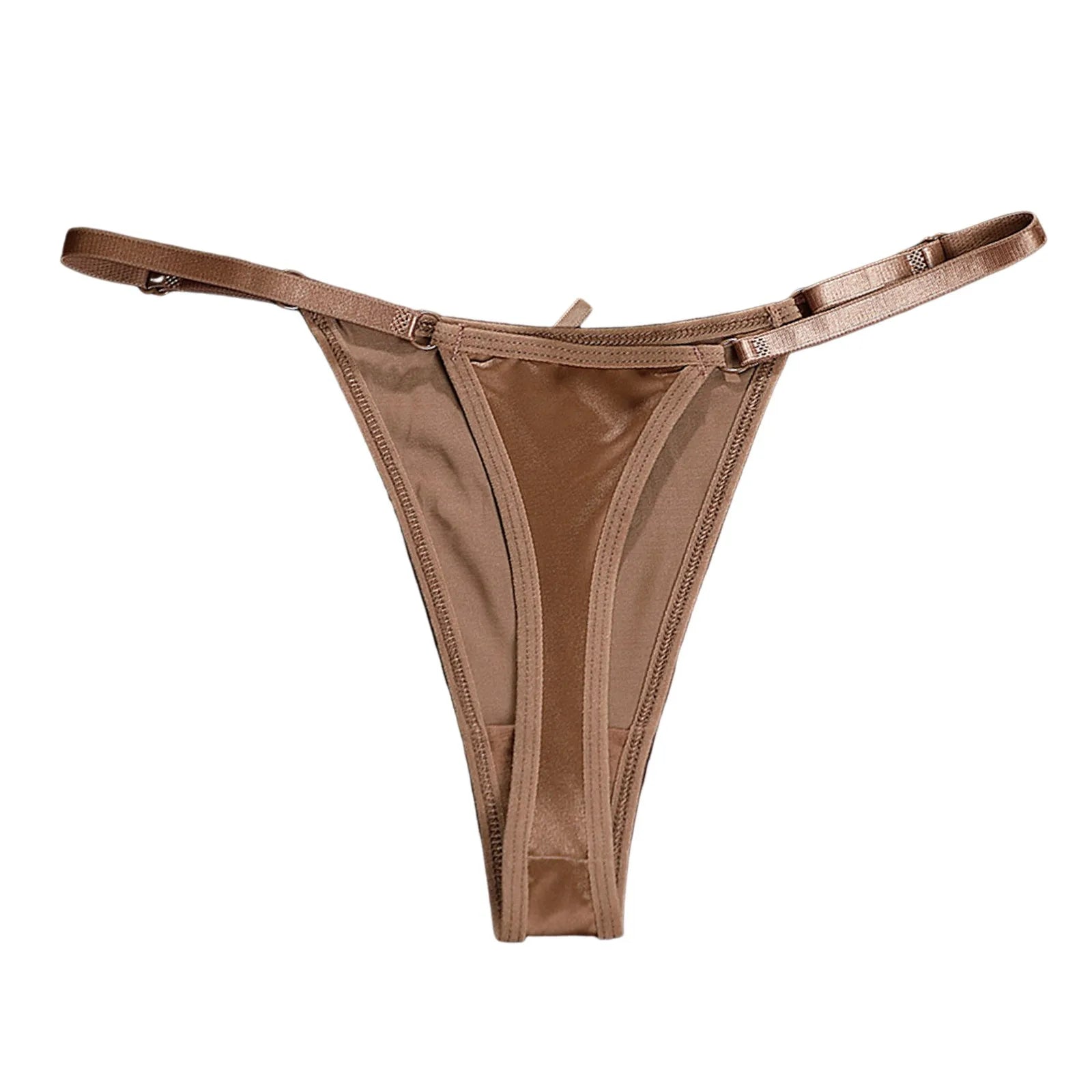 Low-Waisted T-Back Panty Ladies Thong Sexy Underwear Adjustable Thin Strap Seamless Thong For Women Pure Desire Erotic Lingerie