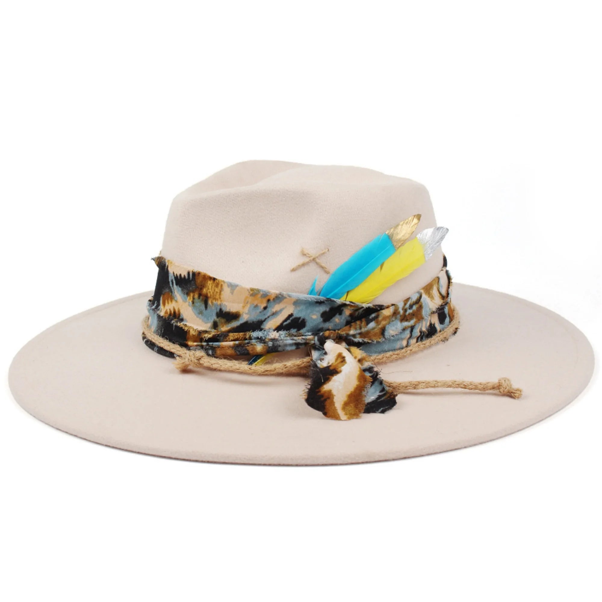 Classic Wool Fedora Hats for Women and Men Retro Wide Brim Trilby Hat with Vintage Feather Detail