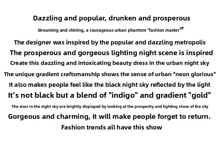 One Shoulder Evening Gown New Gradient Black Annual Party Stage Performance Host Walking Fish Tail Dress for Women 2026