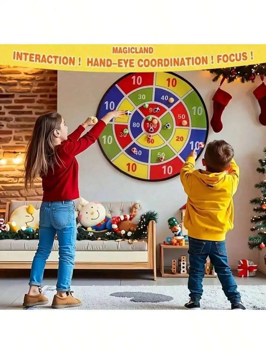 29" Large Dart Board For Kids, With Sticky Balls, Indoor/Sport Outdoor Fun Party Play Game Toys, Birthday Gifts