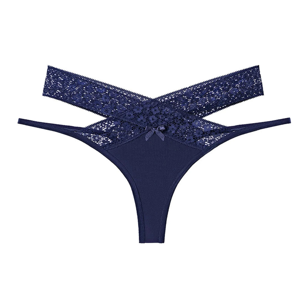 Underwear For Women Thong Women Sexy Floral Lace Mesh Panties Low Rise Hollow Out Transparent Plus Ropa Interor Para Mujeres