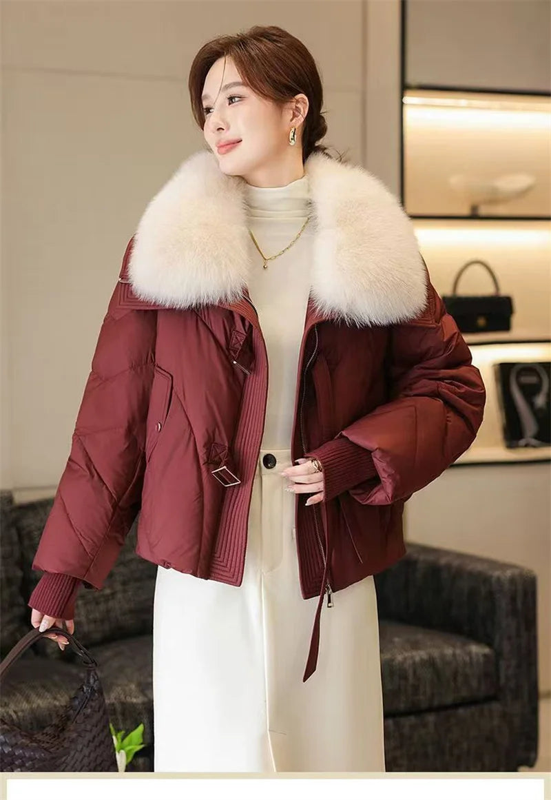 2025 Fashion  Winter New Down Cotton Jacket Women's Cotton-Padded Thicken Warm Parkas Short Coat Female Casual Ladies Overwear
