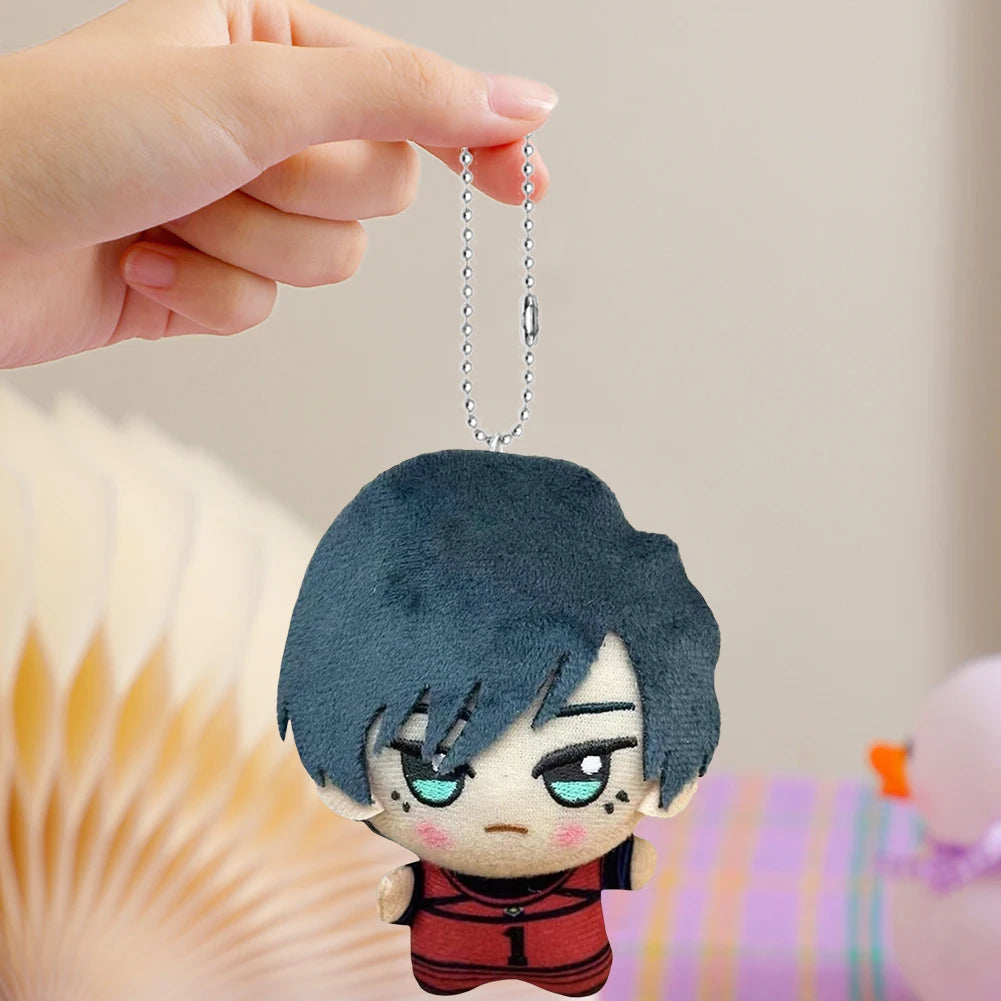11cm Blue Lock Plush Toy Pendant Seishiro Nagi Isagi Yoichi Chigiri Bachira Meguru Mikage Reo Rin Itoshi Backpack Keychain Gift