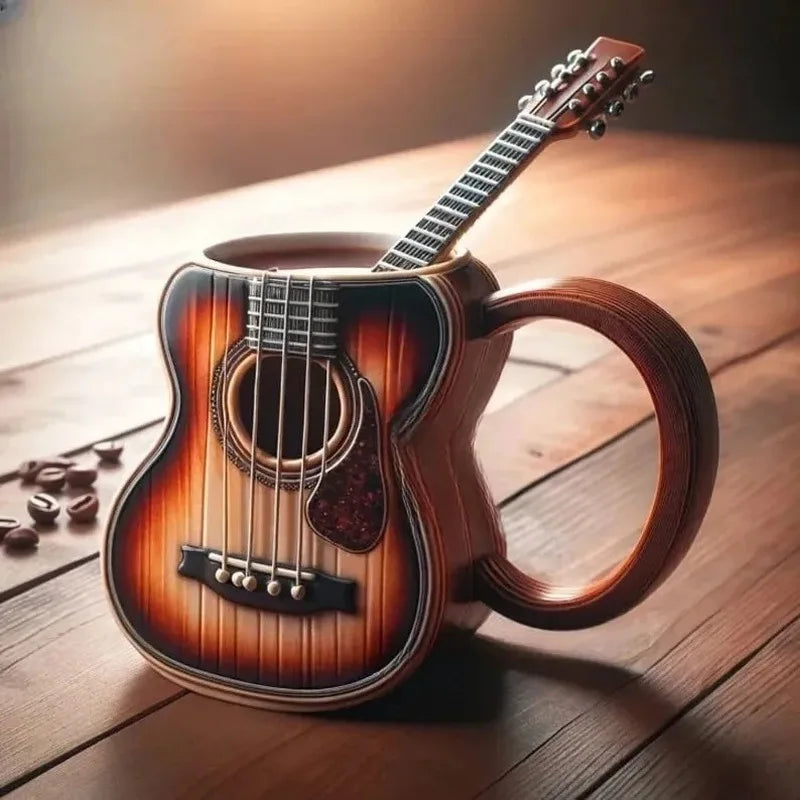 New Unique Musical Instrument Coffee Mug Creative Mug Milk Cup High-End Gift Desktop Ornaments