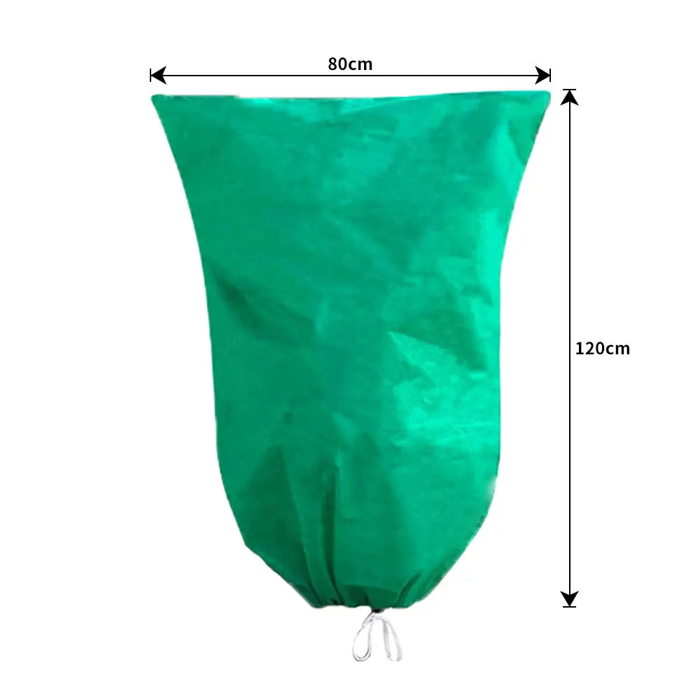 Plant Covers Freeze Protection Covers Frost Cloth Plant Anti-Freeze Shrub Protection Bag with Zipper Drawstring Frost Blankets