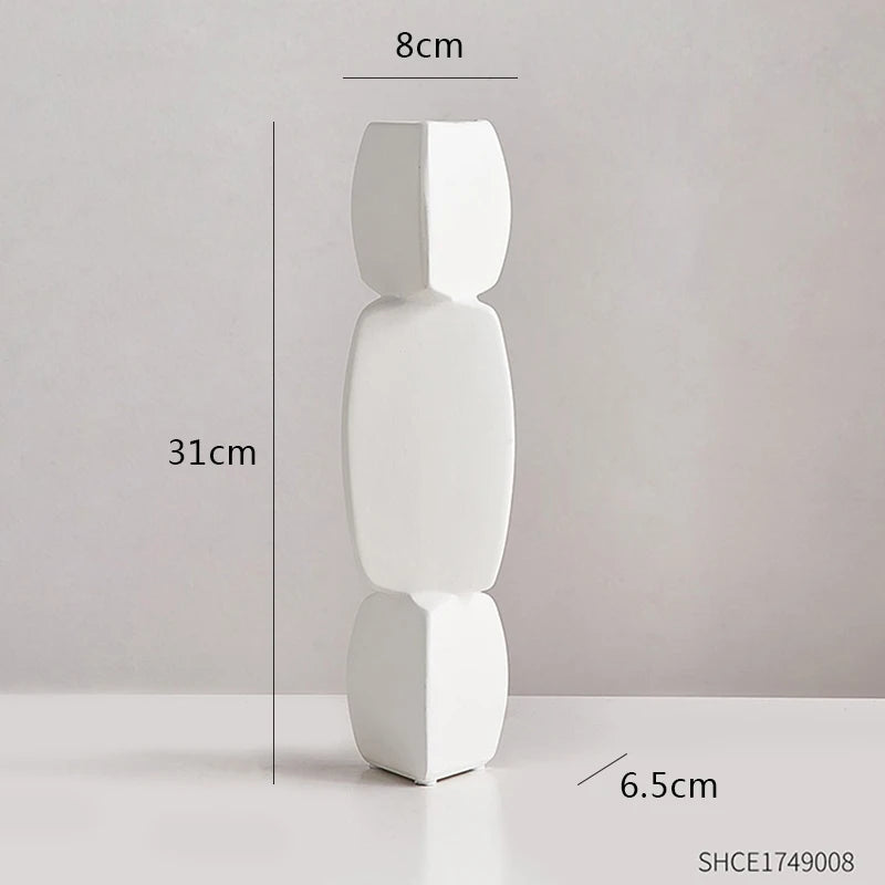 Modern minimalist vase decoration home Flower Arrangement Living Room Flowerpot Nordic minimalist decor black vase Art Ornaments