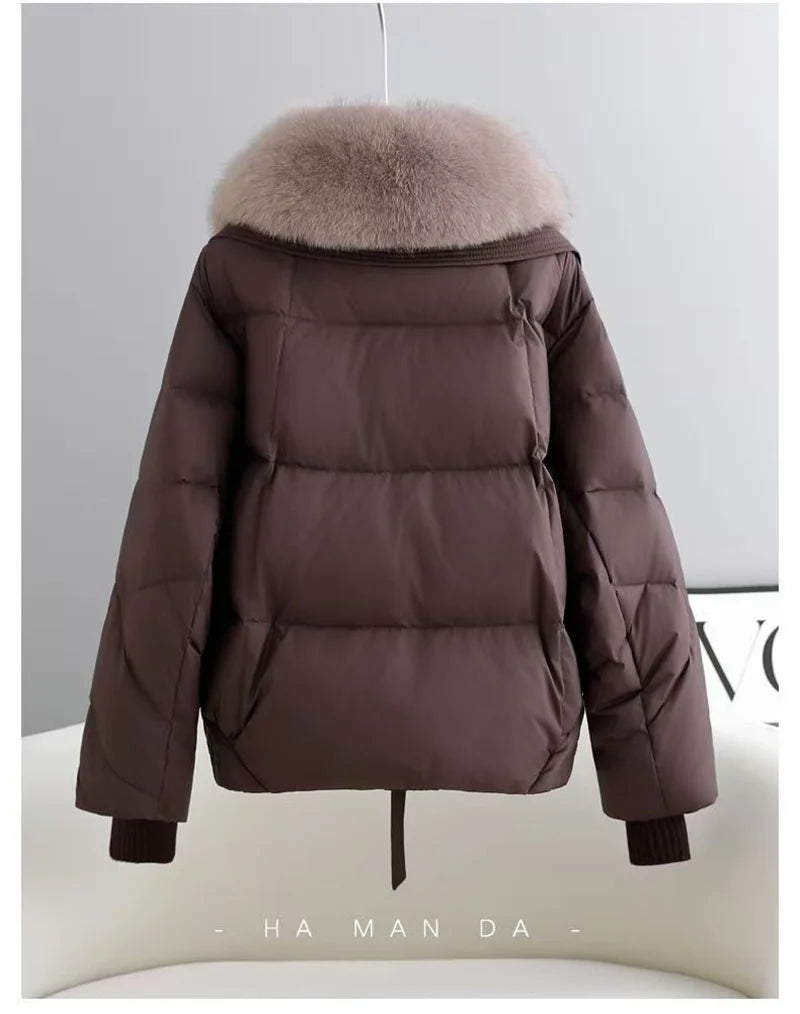 2025 Fashion  Winter New Down Cotton Jacket Women's Cotton-Padded Thicken Warm Parkas Short Coat Female Casual Ladies Overwear
