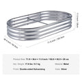SucceBuy Raised Garden Bed Outdoor Planting Boxes with Open Base for Growing Flowers/Vegetables in Backyard/Garden/Patio/Balcony