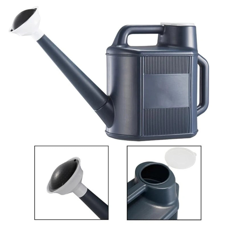 Ergonomic Plant Watering Container 10L Large Capacity Long Reach Spout for Targeted Soil Irrigation
