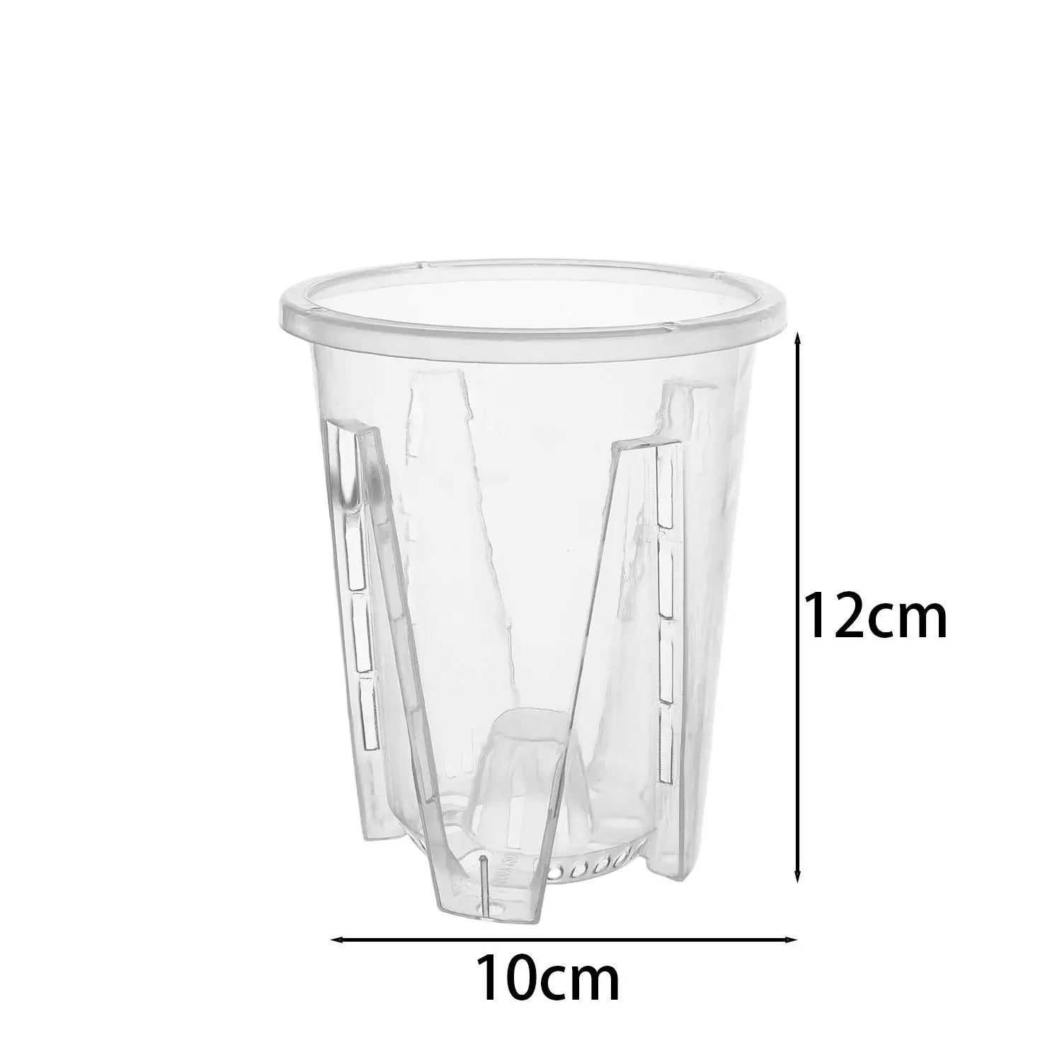 S/M/L/XL Clear PP Plastic Root Control Breathable Flower Pot Orchid Air Holes Plants Enhanced Drainage Garden Pot Home Garden