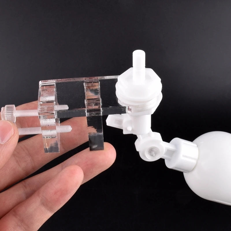 1/4" 6.35mm Water Dispenser Ball Float Valve Aquarium Tank Automatic Water Refill Ball Cock Adapter Adjustable Height Floatvalve