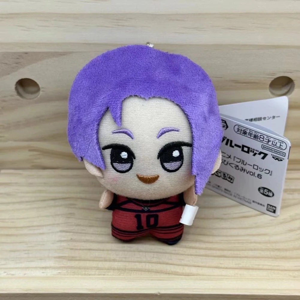 11cm Blue Lock Plush Toy Pendant Seishiro Nagi Isagi Yoichi Chigiri Bachira Meguru Mikage Reo Rin Itoshi Backpack Keychain Gift