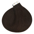 Ugeat Human Hair Tape in Extensions Brown Hair Extensions Real Human Hair Dark Brown Remy Hair Invisible Double Sided