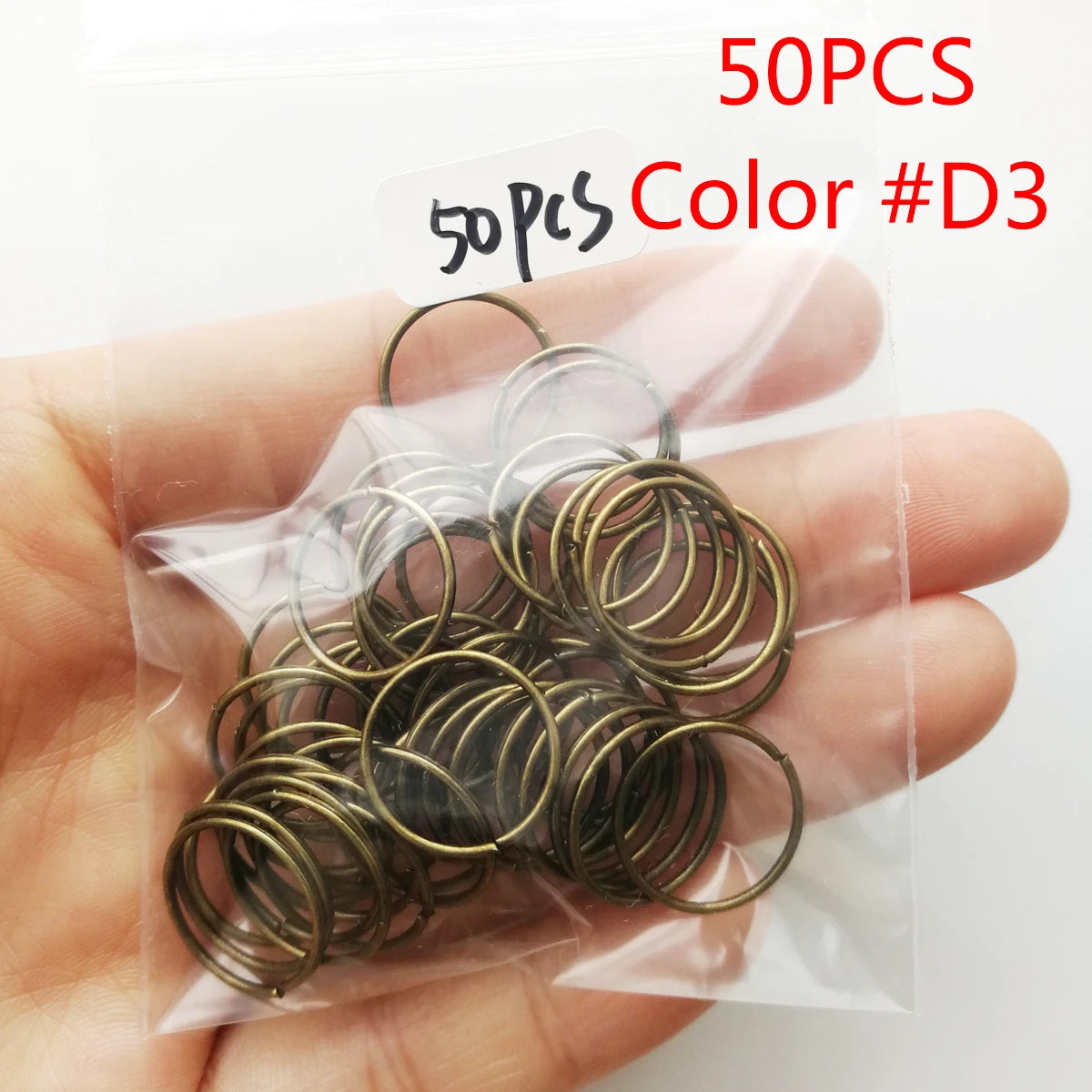 Hair Braid Rings Accessories Clips Dreadlocks Beads Set Color Gold and Sliver 50pcs