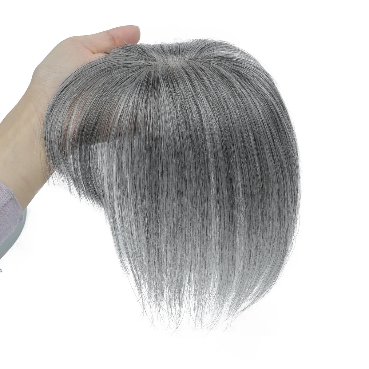 Real Human Hair Toppers for Women Daily 360° Bangs 3D Hair Pieces with Thinning Hair Bangs20, 25, 30, 35cm