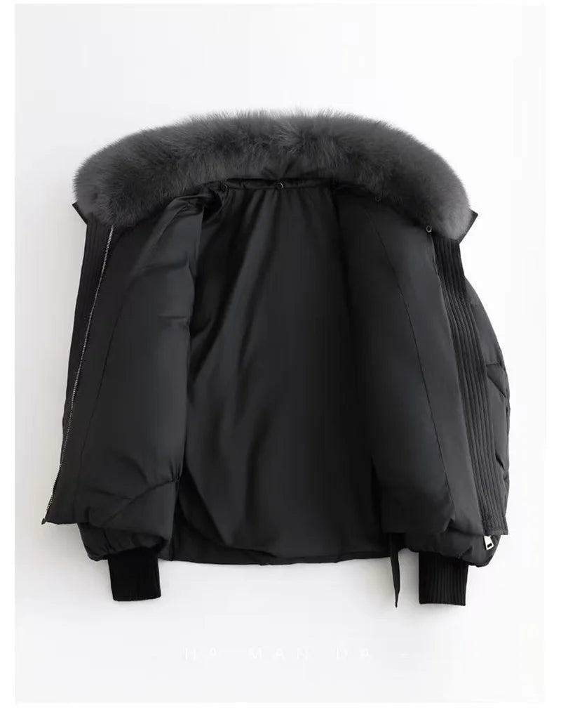 2025 Fashion  Winter New Down Cotton Jacket Women's Cotton-Padded Thicken Warm Parkas Short Coat Female Casual Ladies Overwear