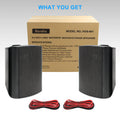 Herdio 2PCS 6.5'' 400W Outdoor Passive Speakers Wired Waterproof With Powerful Bass Wall Mount Speakers For Indoor Patio Covered