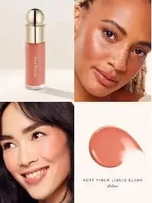 Rare Beauty Liquid Powder Bluesher Highlight Gloss Durable Waterproof Natural Gloss Effect Illuminates Contour Changes Face