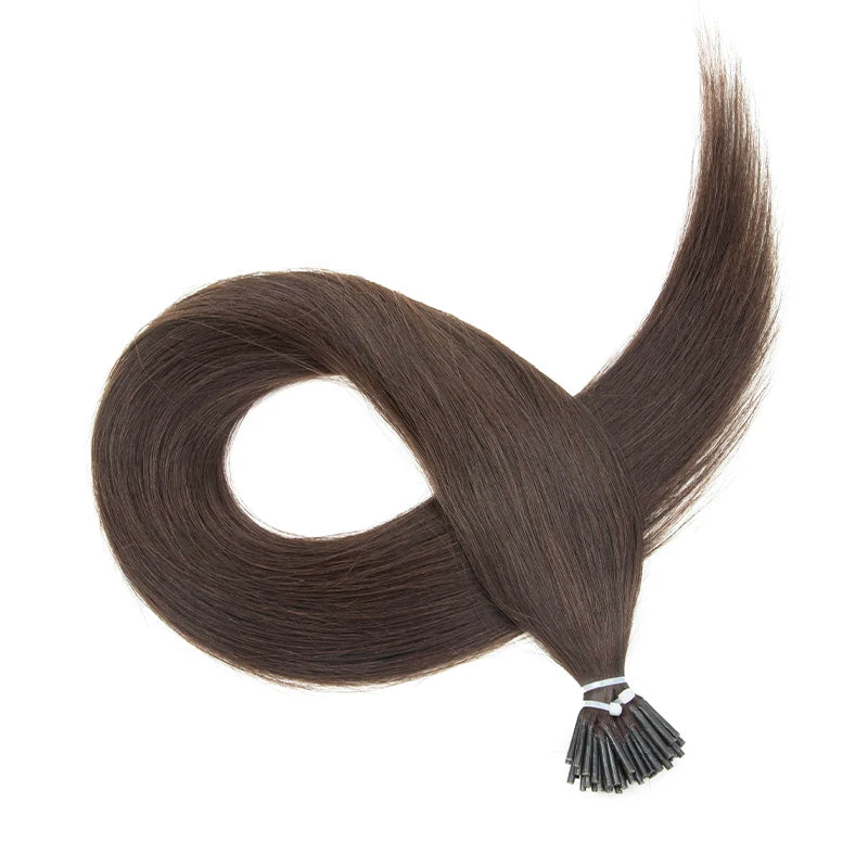 MRS HAIR I Tip Hair Extensions Real Human Hair Pre Bonded Micro Beads Hair Capsules Microlink Capsules Hair