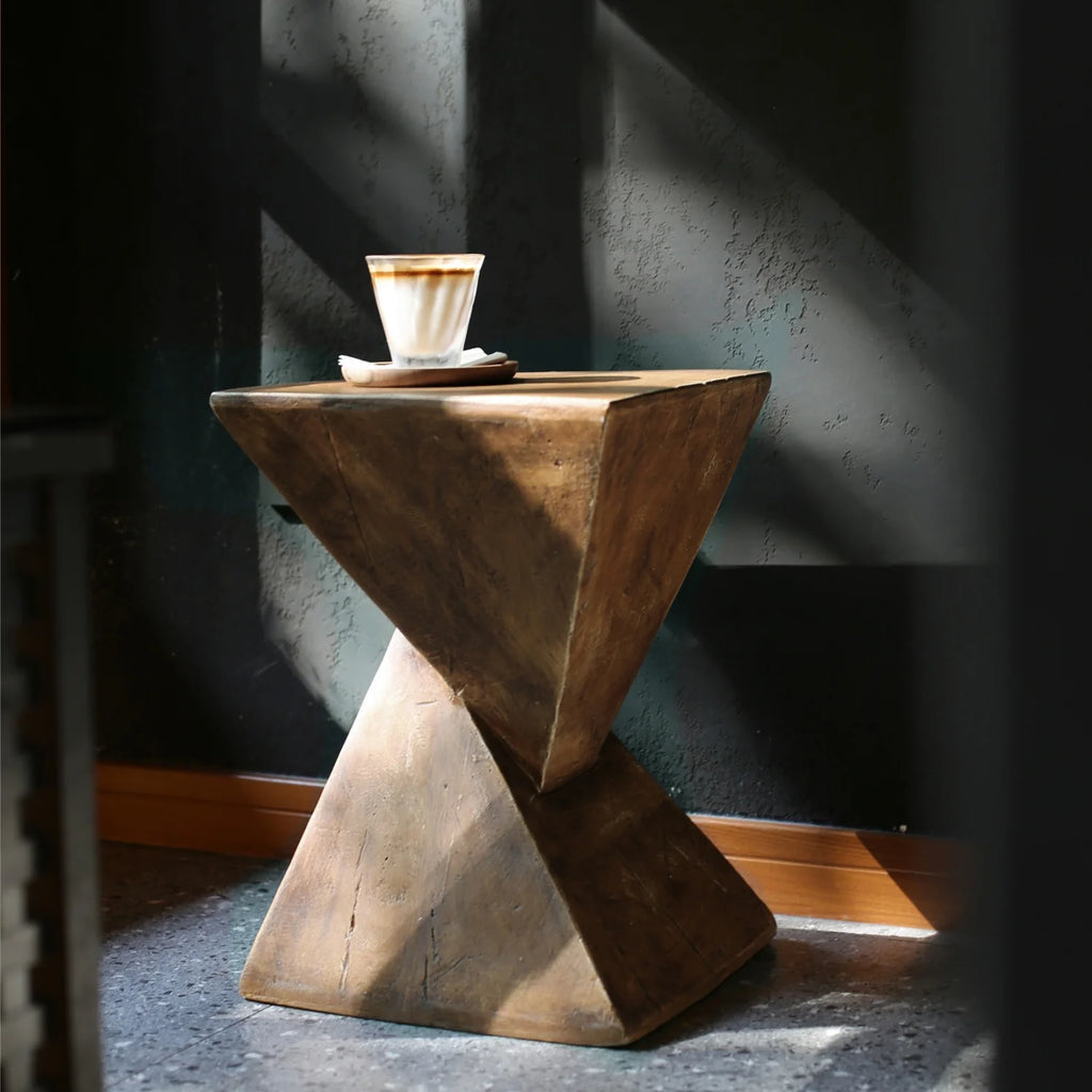 Modern Concrete Side Table for Living Room Bedroom Accent Table End Table Desk Garden Stool Home Furniture