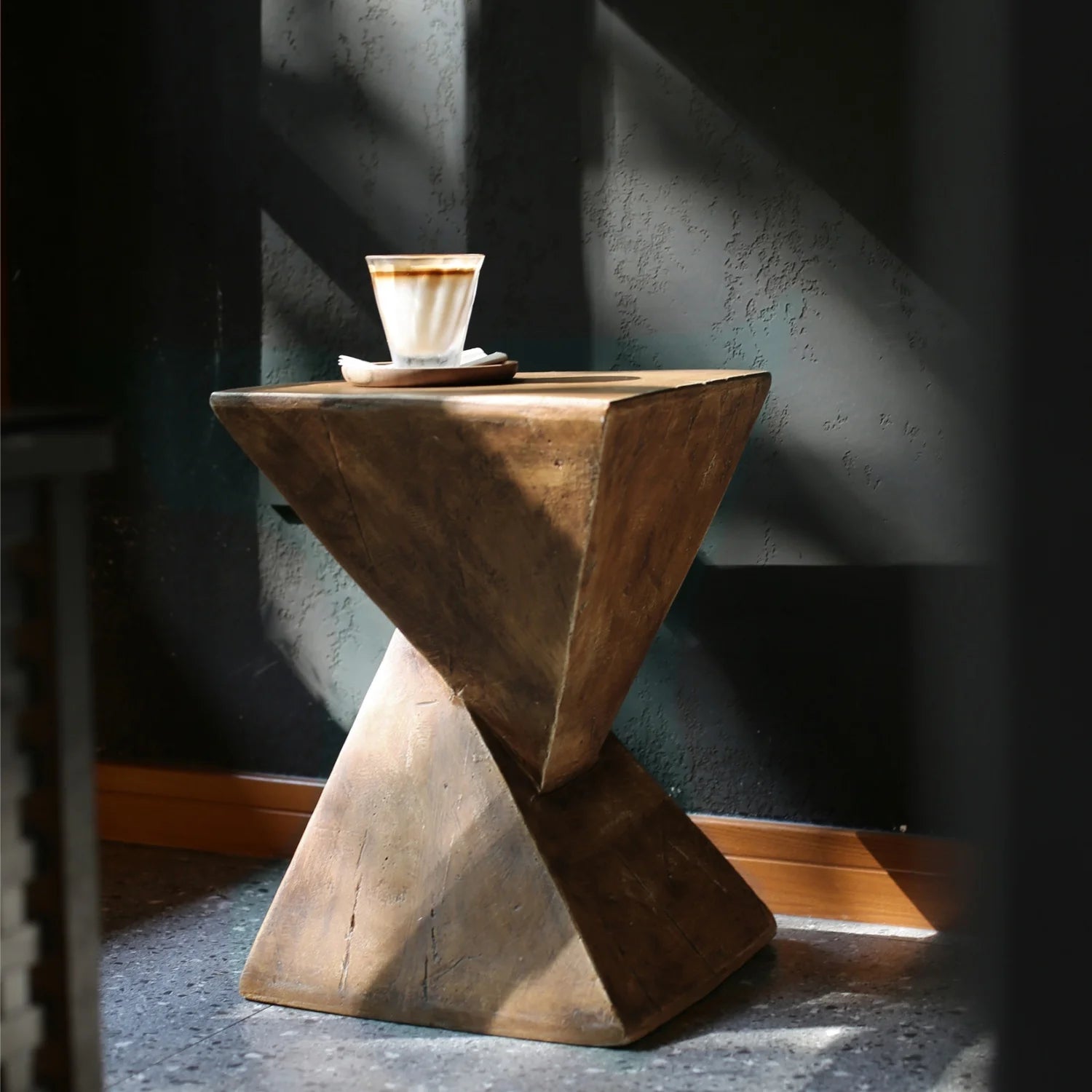 Modern Concrete Side Table for Living Room Bedroom Accent Table End Table Desk Garden Stool Home Furniture
