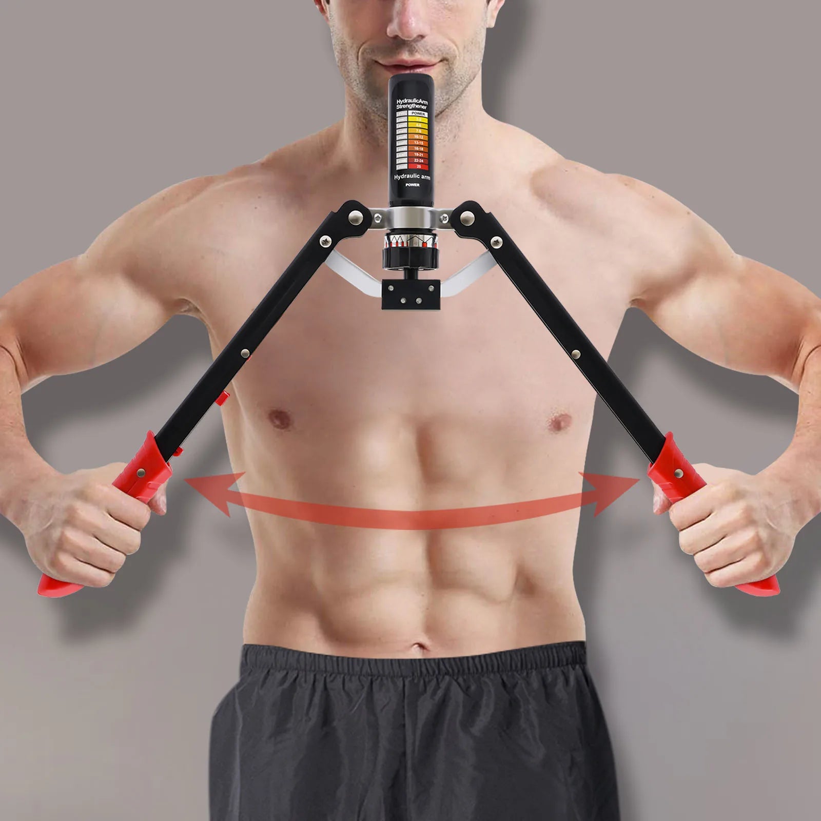 New Hydraulic Power Twister Spin Button Arm Blaster Forearm Workout Equipment 25 Gears Adjustable for Strength Training