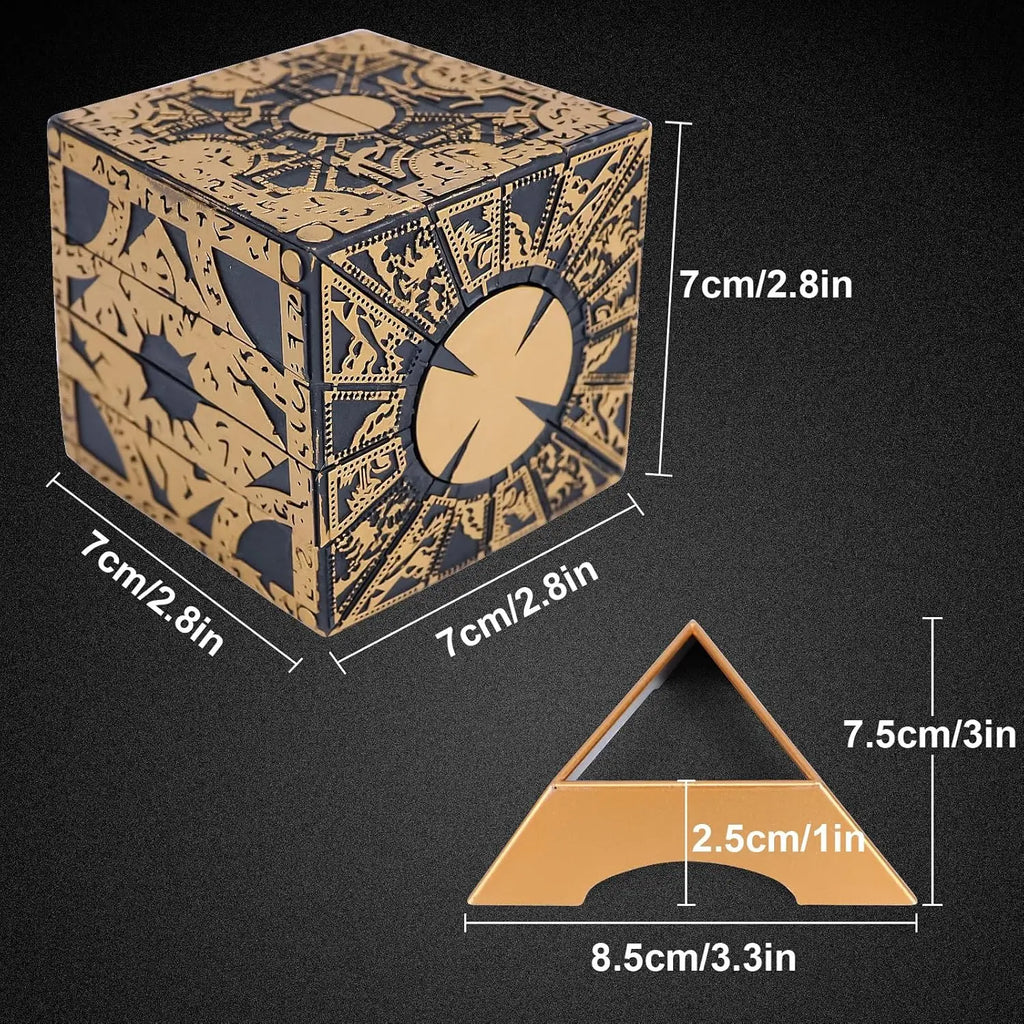 Hellraiser Puzzle Box, Lament Configuration, Halloween Cenobites Pinhead Cosplay Movies Props