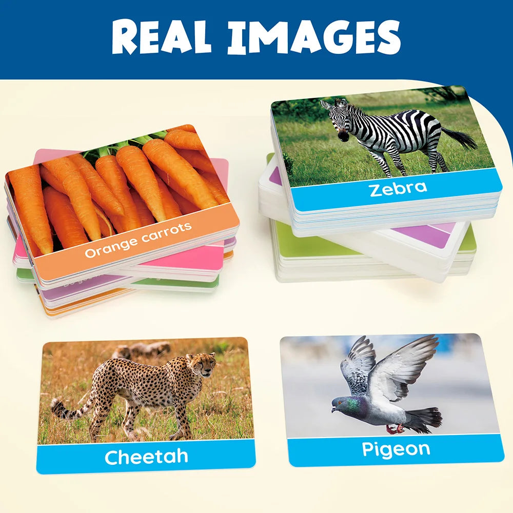 Flash Cards for Toddlers, Double-Sided Educational Flashcards, Alphabet Number, Preschool Learning Activities Gift For Christmas