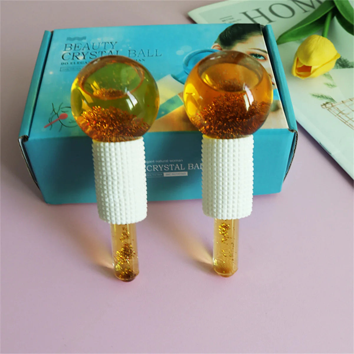 Beauty ice wave ball ice wave beauty ball beauty energy crystal ball home facial massage care ice wave ball