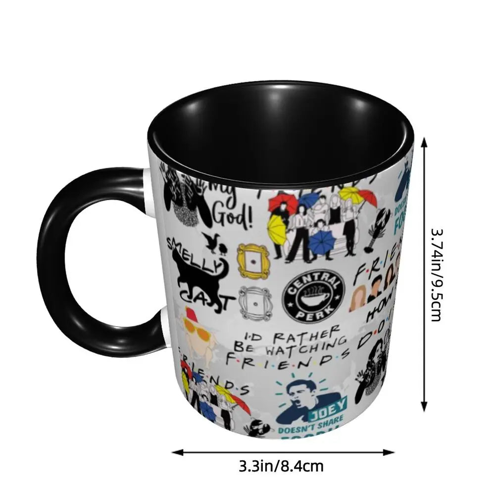 Classic Friends TV Show Coffee Mugs DIY Personalized Ceramic Mug Creative Gift