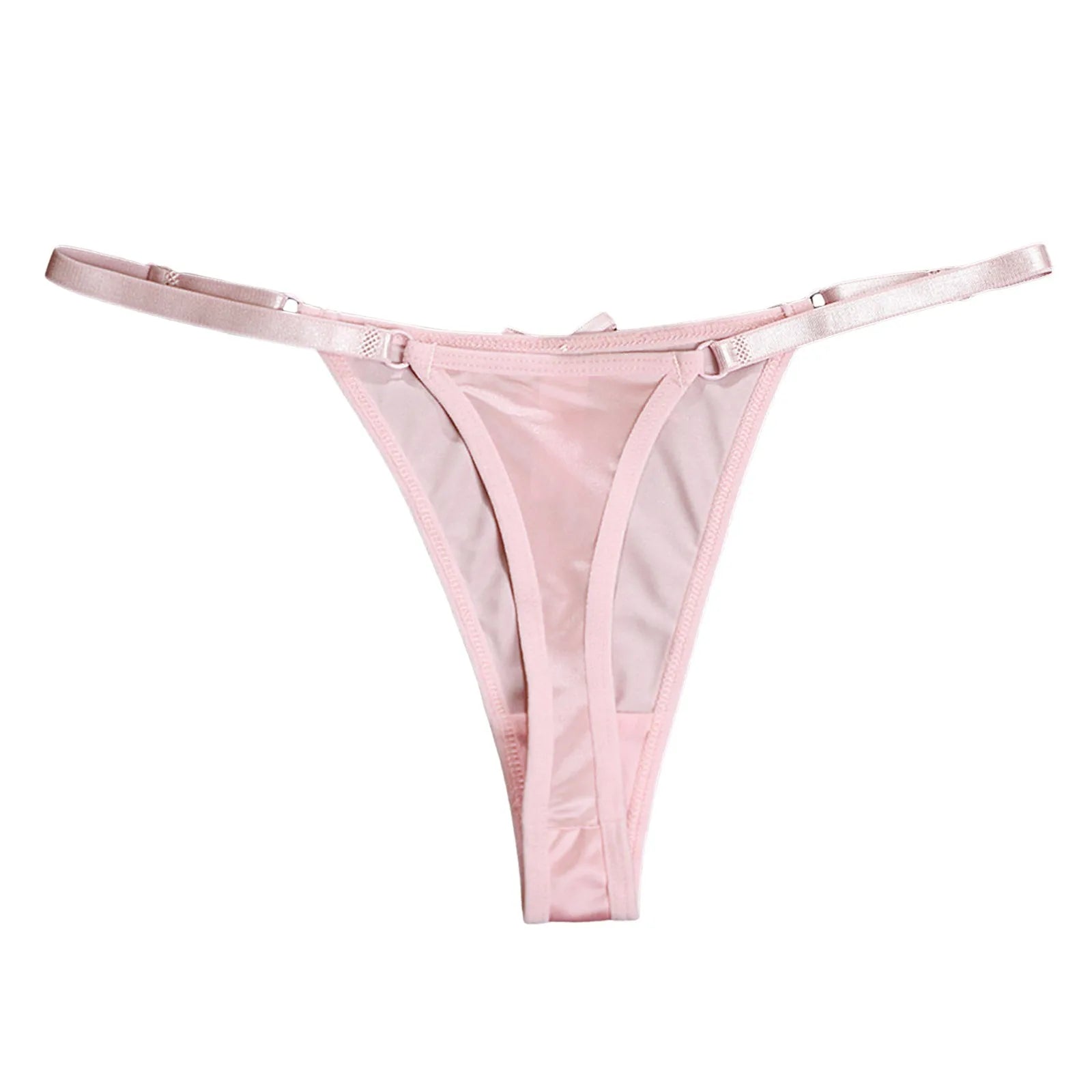 Low-Waisted T-Back Panty Ladies Thong Sexy Underwear Adjustable Thin Strap Seamless Thong For Women Pure Desire Erotic Lingerie
