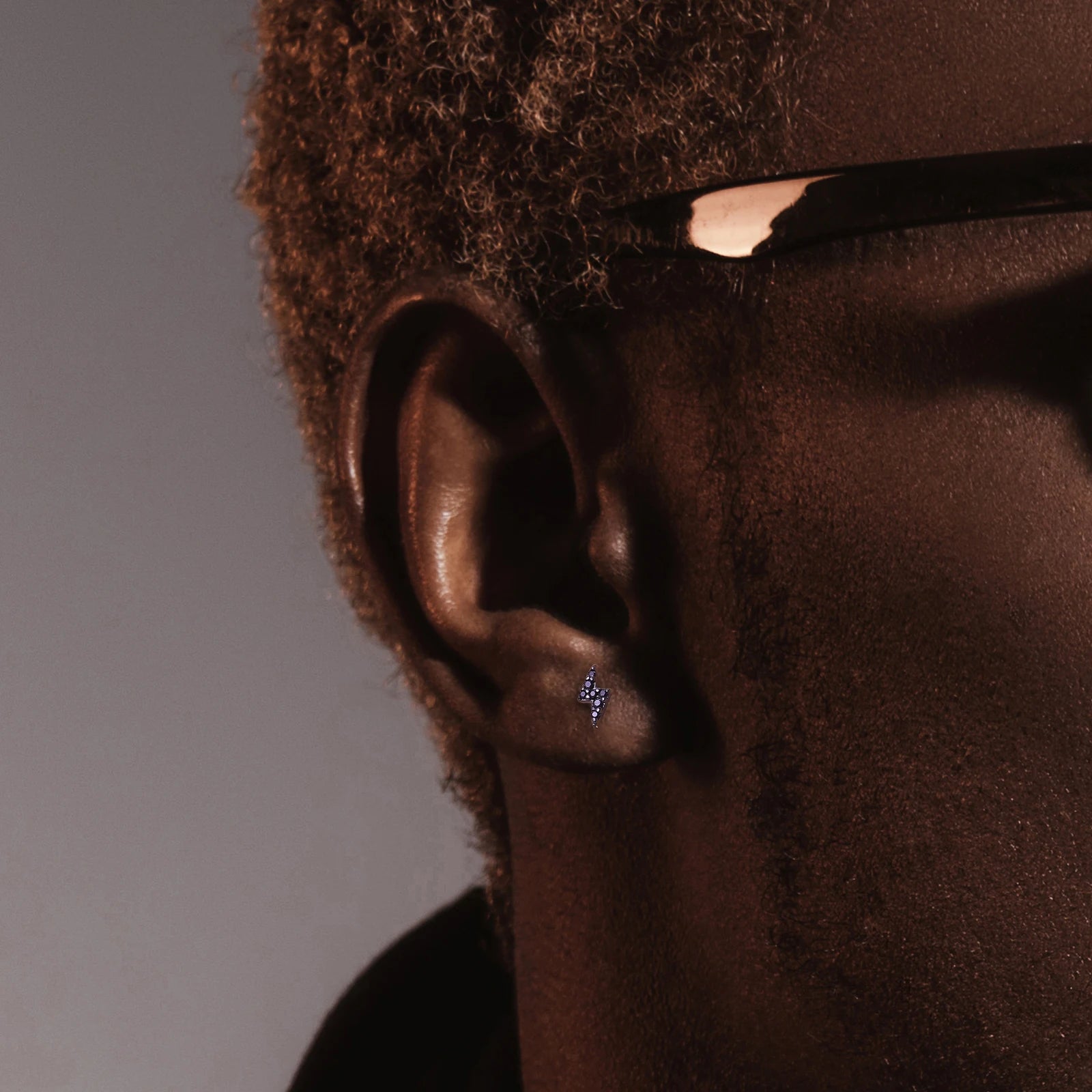 Tiny D VVS Black White Moissanite 925 Sterling Silver Fashion Lightning Stud Earrings Women Exquisite Student Girlfriend Jewelry