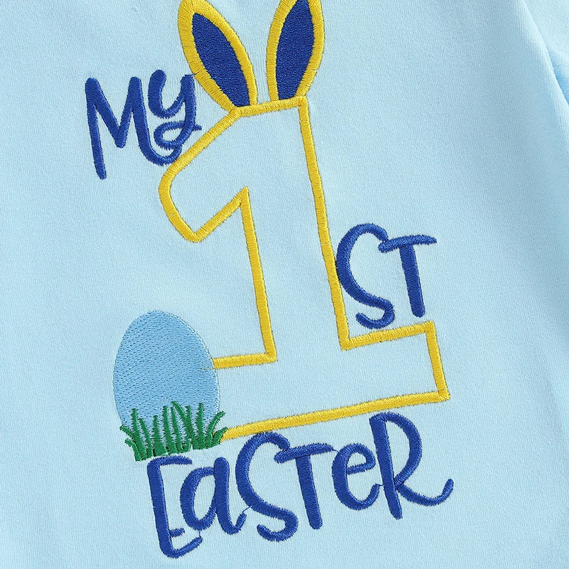 Baby Girl Easter Outfits Floral Print Sleeveless Romper with Ruffle Shorts and Headband 3 Pcs Set for Toddler Girls