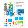SucceBuy Water Play Table Kids Outdoor Beach Toy with 37PCS Accessories Double-Sided Summer Sand Platform for Children Gifts