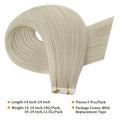 Full Shine Hair Injection Tape ins Hair Extension Human Hair Seamless Tape in Human Hair Extensions Invisible Hair Extensions