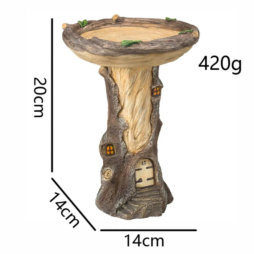 Garden animal resin bird feeder hummingbird bathtub outdoor decorative ornaments sculpture resin crafts.Outdoor decoration