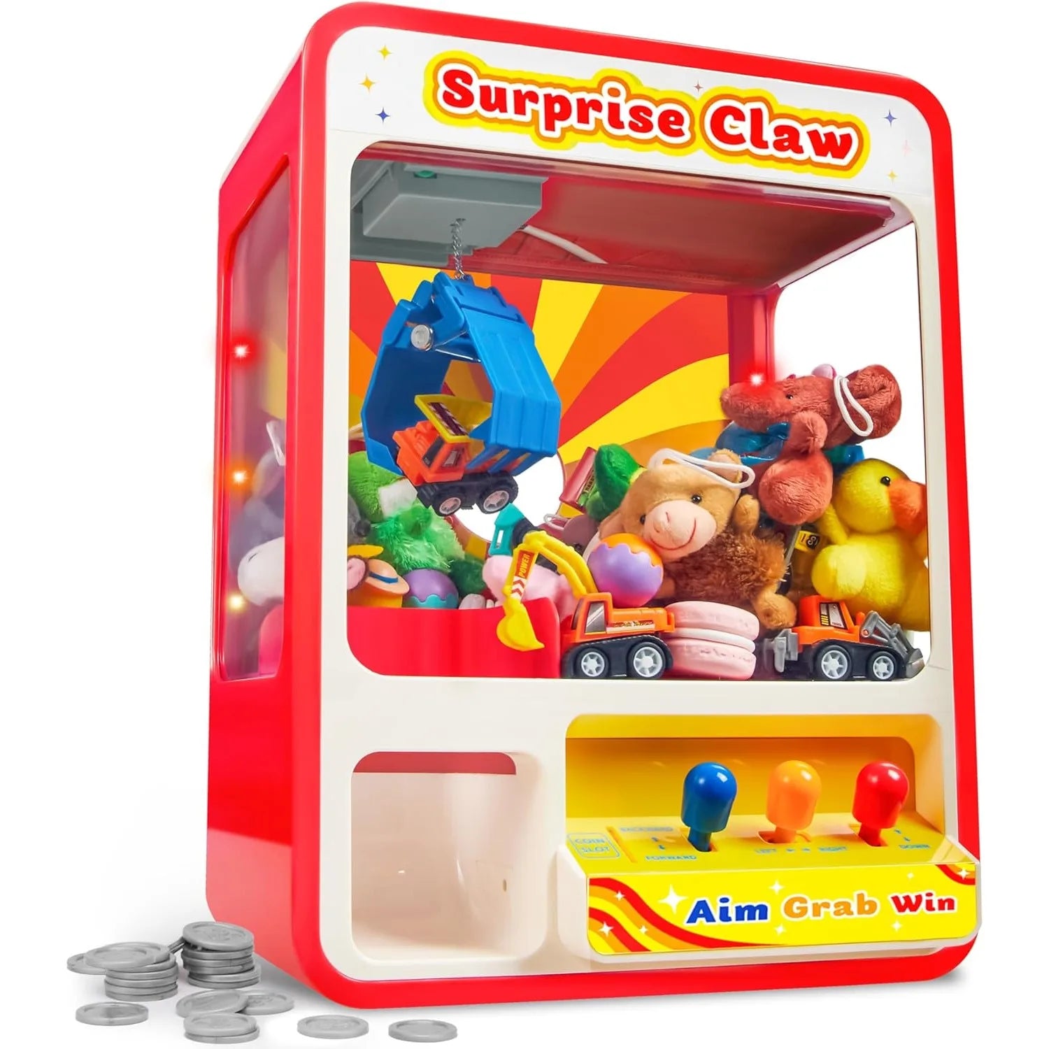 JOYFY Claw Machine Arcade Toy Kid Dispenser Toys Mini Vending Machine for Kids Perfect Christmas Birthday Big Gifts