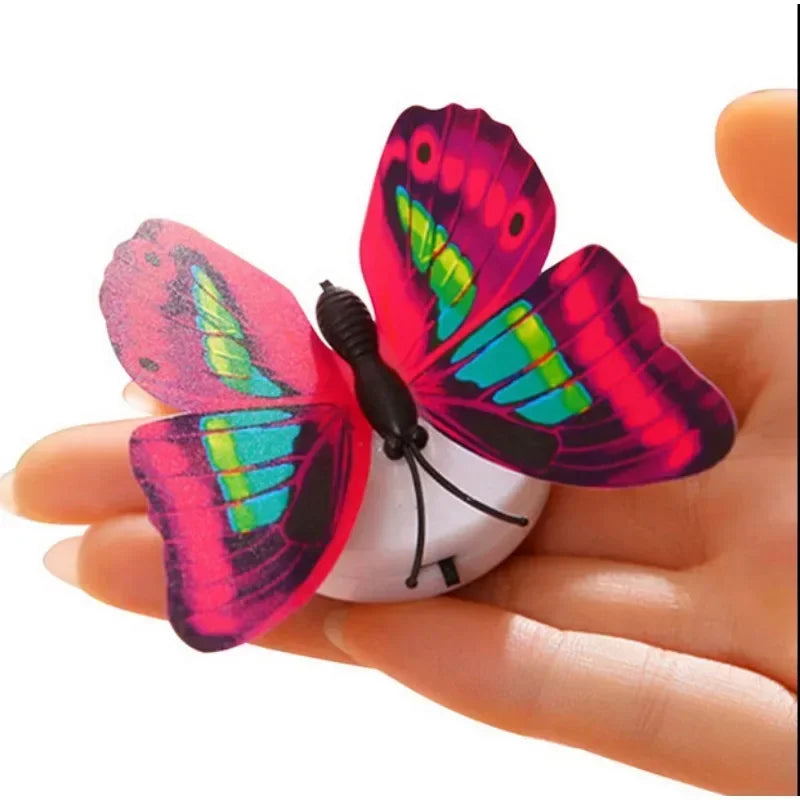 3D Wall Sticker Wallpaper Self-Adhesive Butterfly Stickers Lamps Panel for Living Room Bedroom Bathroom Home Decoration DIY Gift
