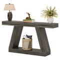 Tribesigns 55-Inch Rustic Console Table with Storage Industrial Wooden Entryway Table for Hallway Living Room
