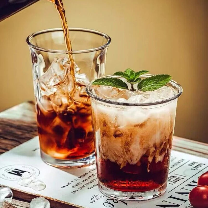 Coffee Cups Luxury Glass Transparent Coffee Mug Juice Milk Drinking Glass Set Cup Drinkware Glass Cup Drink Old Fashioned Glass