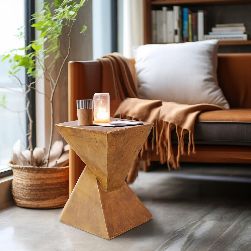 Modern Concrete Side Table for Living Room Bedroom Accent Table End Table Desk Garden Stool Home Furniture