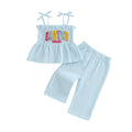 Adorable Baby Girl Spring Outfits Floral Print Ruffle Sleeve Top with Bowknot Shorts 2 Piece Set for Easter