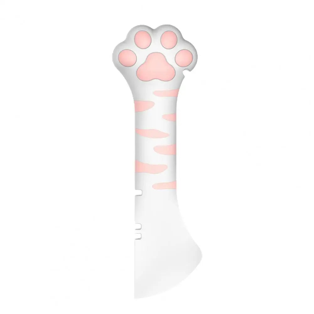 Pet Canned Spoon Adorable Lovely Paw Design Silicone Cat Food Can Lid Cover Spoon Jar Opener Puppy Feeding Food Scoop