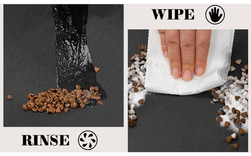 Pet Feeding Dropshipping Pet Placemat for Food and Water Bowl, with Waterproof Rubber Backing, Quick Dry Water Mat for Dog Cat