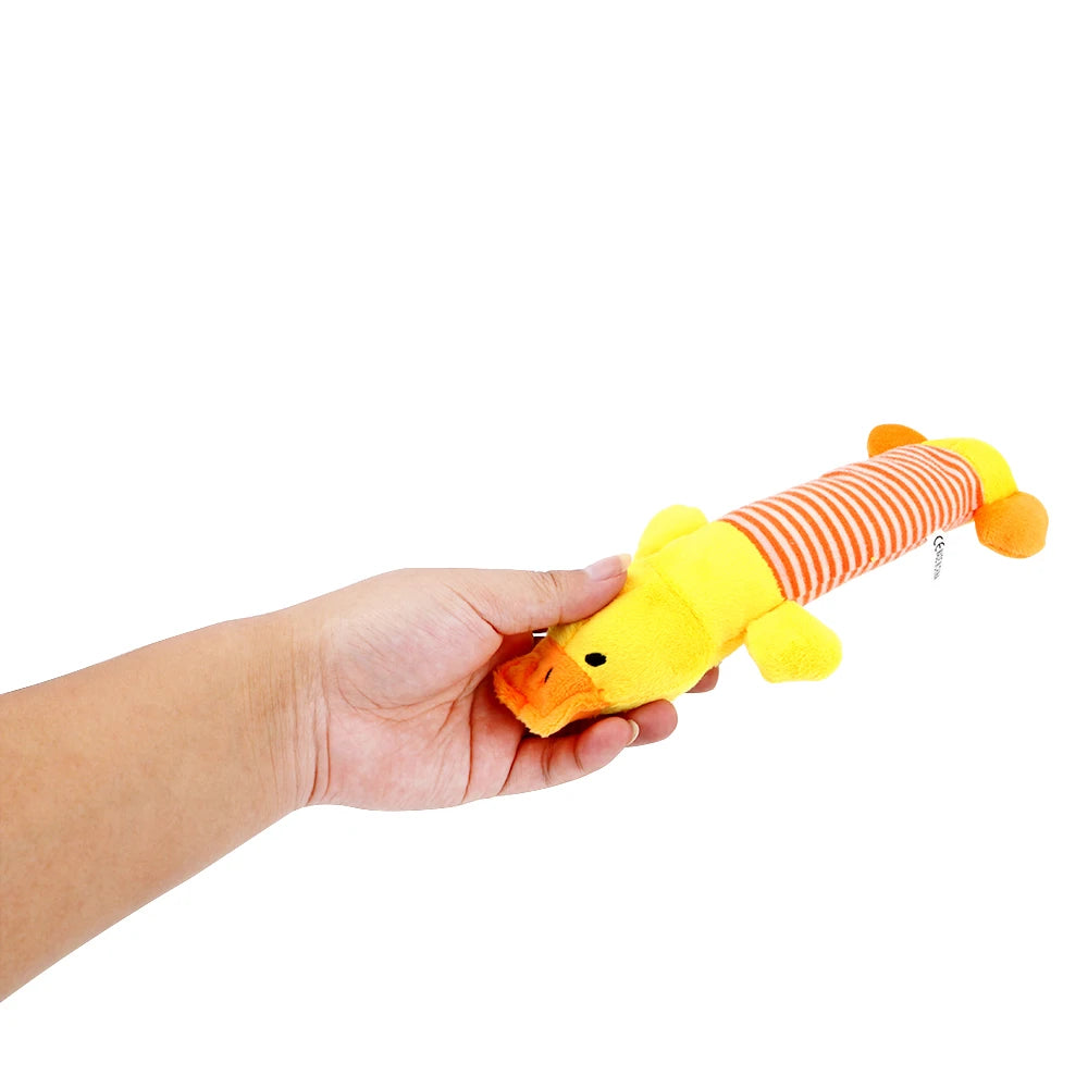 Dog Cat Fleece Toys Elephant Duck Pig  Chicken Legs  Pet Funny Plush Toys Fit for All Pets Popular Squeak Chew Sound Dolls
