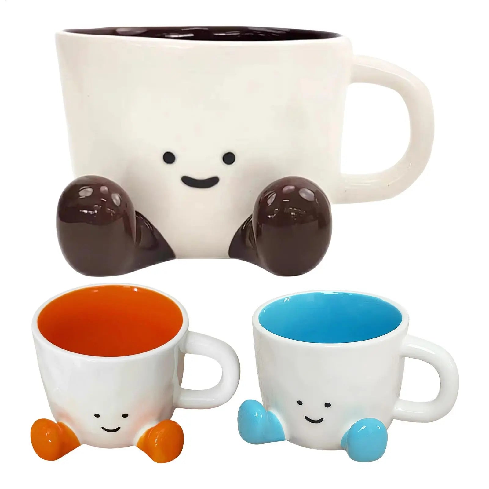 Cute Coffee Mug Adorable Home Kitchen Drinkware Ceramic Coffee Tea Cups for Wine Latte Water Hot Cocoa Cold Hot Drinks