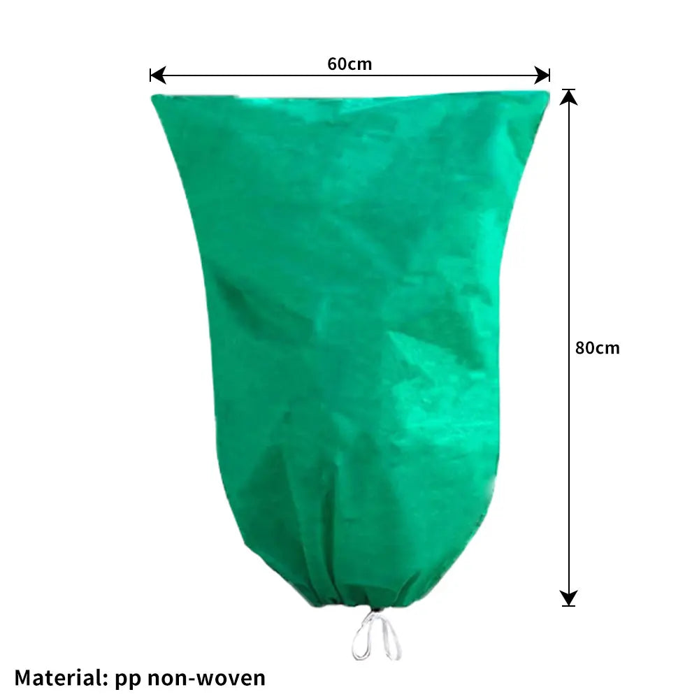 Plant Covers Freeze Protection Covers Frost Cloth Plant Anti-Freeze Shrub Protection Bag with Zipper Drawstring Frost Blankets